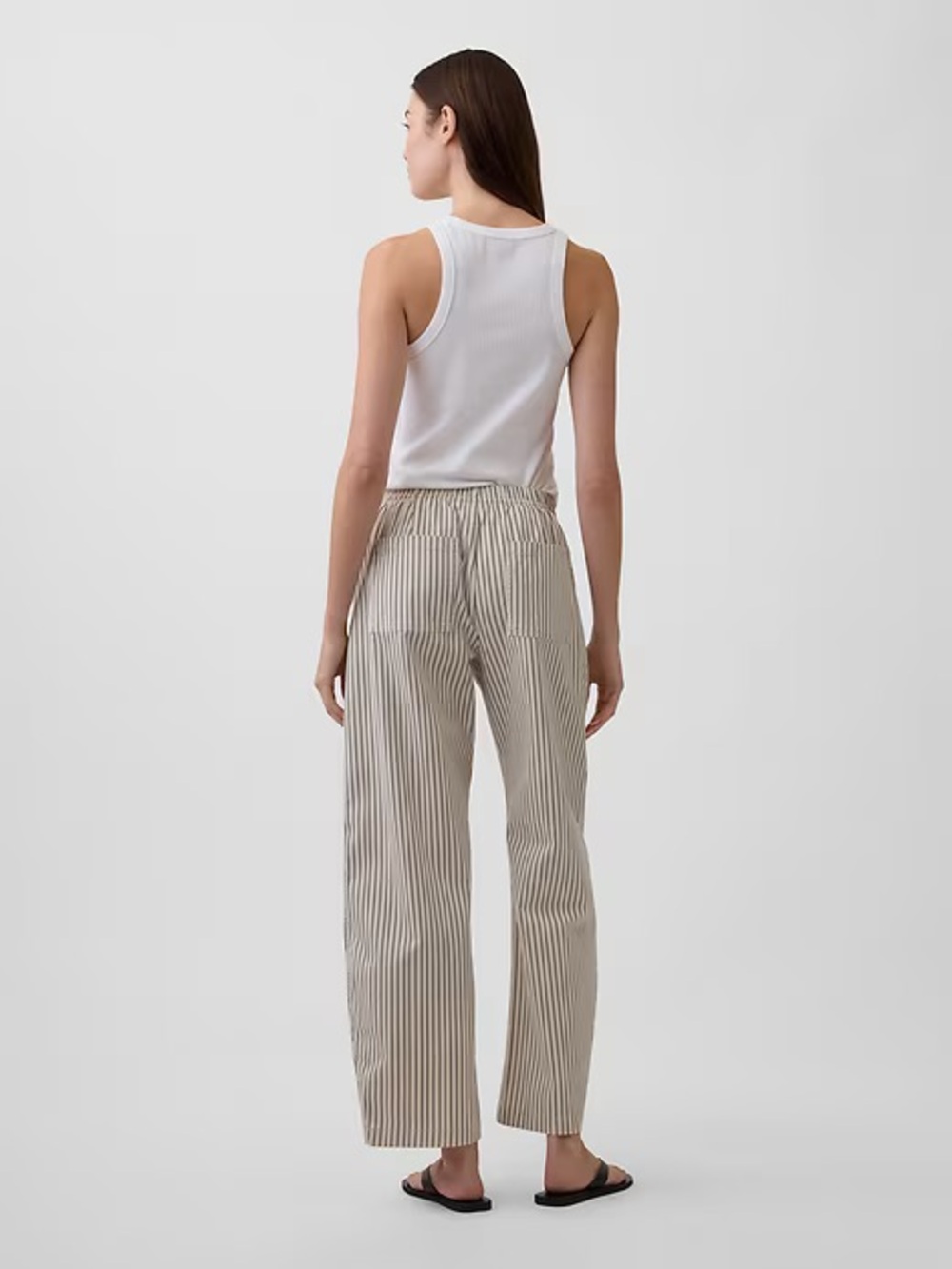 GAP Mid Rise Easy Barrel Pull On Pants Size Medium - Picture 11 of 11